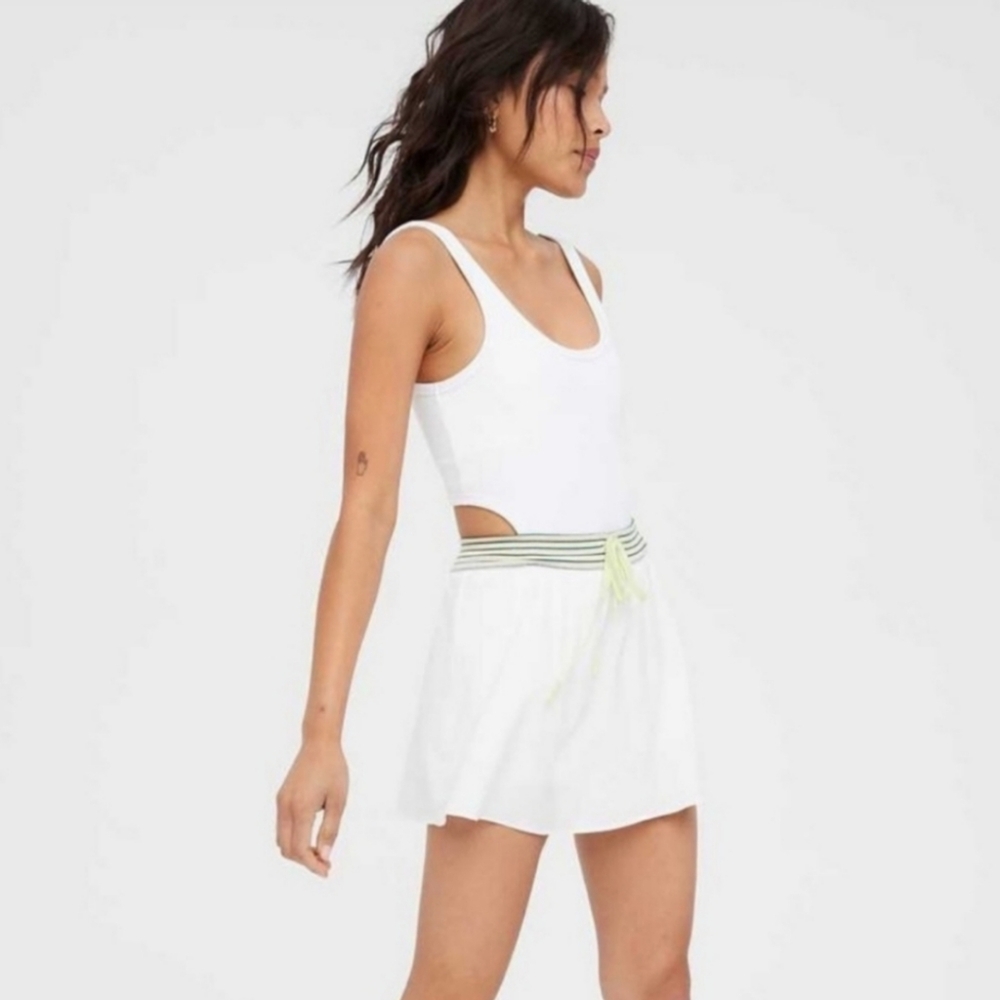 NEW OFFLINE BY AERIE White Cut Out Skort Dress Size M - Picture 7 of 13